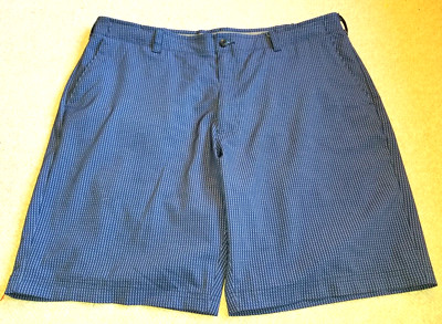 Mens Shorts-BEN HOGAN-GOLF-navy/blue patterned microfiber performance-40