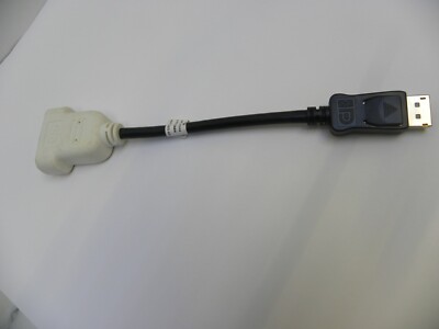 DISPLAY PORT AUF DVI VIDEO DONGLE ADAPTERKABEL DP/N 0F388M UK VERKÄUFER #SHELF10D