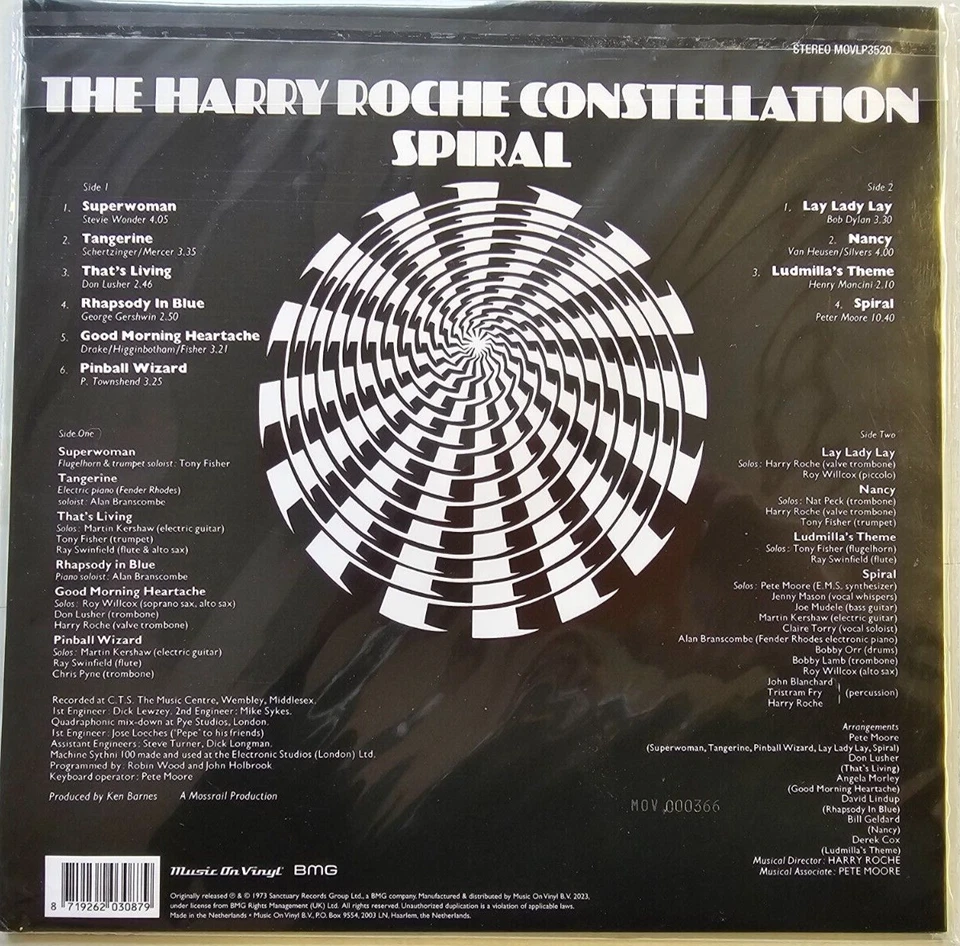 The Harry Roche Constellation Spiral limited numbered LP Album vinyl record - Image 4 of 4