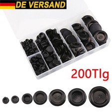 200PCS Sortiment Kappe Set Blindstopfen Gummi Stopfen KarosserieStopfen KFZ PKW