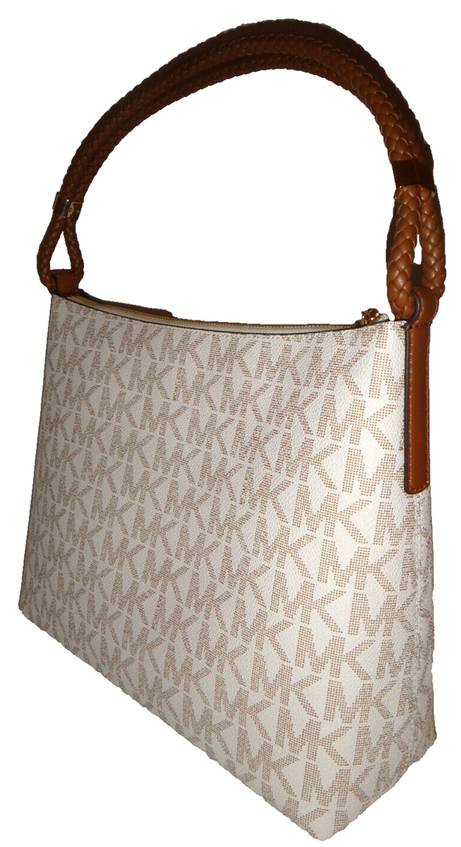 MICHAEL KORS Lexington MK Signature MD Zip Shoulder Bag MICHAEL KORS Lexington MK Signature MD Zip Shoulder Bag