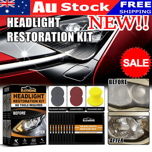 Restowipes Car Headlight Restoration Kit, Polish Headlights Lens Restore CleanCW