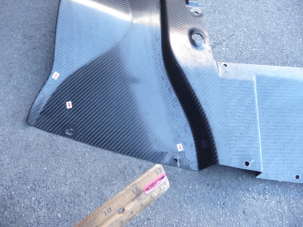 McLaren 675LT P11 GTR Rear Diffuser Cover Shield Carbon Fiber Fibre 11A7977RP OE