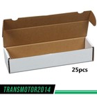 25 Storage Boxes LOT 800 Count Ct Sports Cards Trading White Max Pro Shipping US