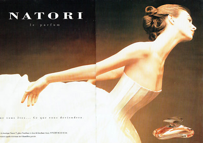 Werbung Advertising 098 1995 Damen Parfum Natori (2 Seiten)