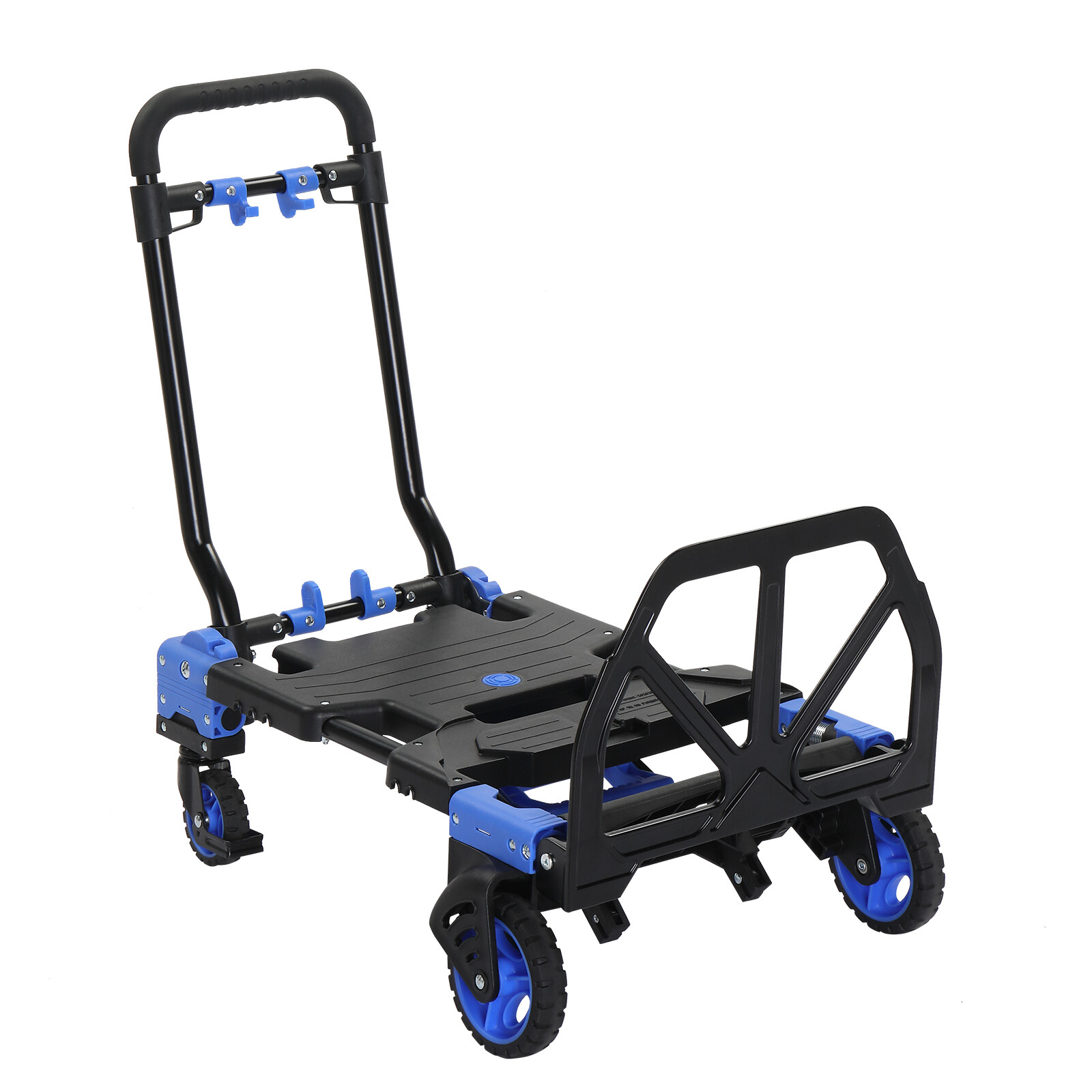 150kg Heavy Duty 2 in 1 Blue Luggage Trolley Cart Travel Gear