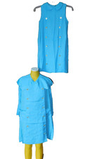 Vintage Kate Greenaway 2 Pc Dress Set Girls Size 8 Blue