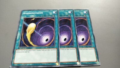 Yu-Gi-Oh! 3x Kosmoszyklon  Sgx1  Common  1.Auflage  Nm