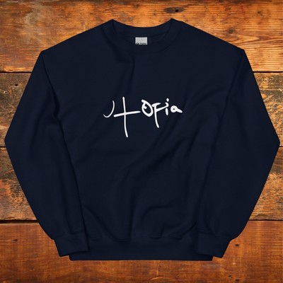 TRAVIS SCOTT *UTOPIA* SCRIPT UNISEX CREWNECK SWEATSHIRT RAP HIP HOP HOUSTON TX
