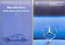 Mercedes 380SE 500SE - 80s - Brochure Brochure - Set of 2 Brochures