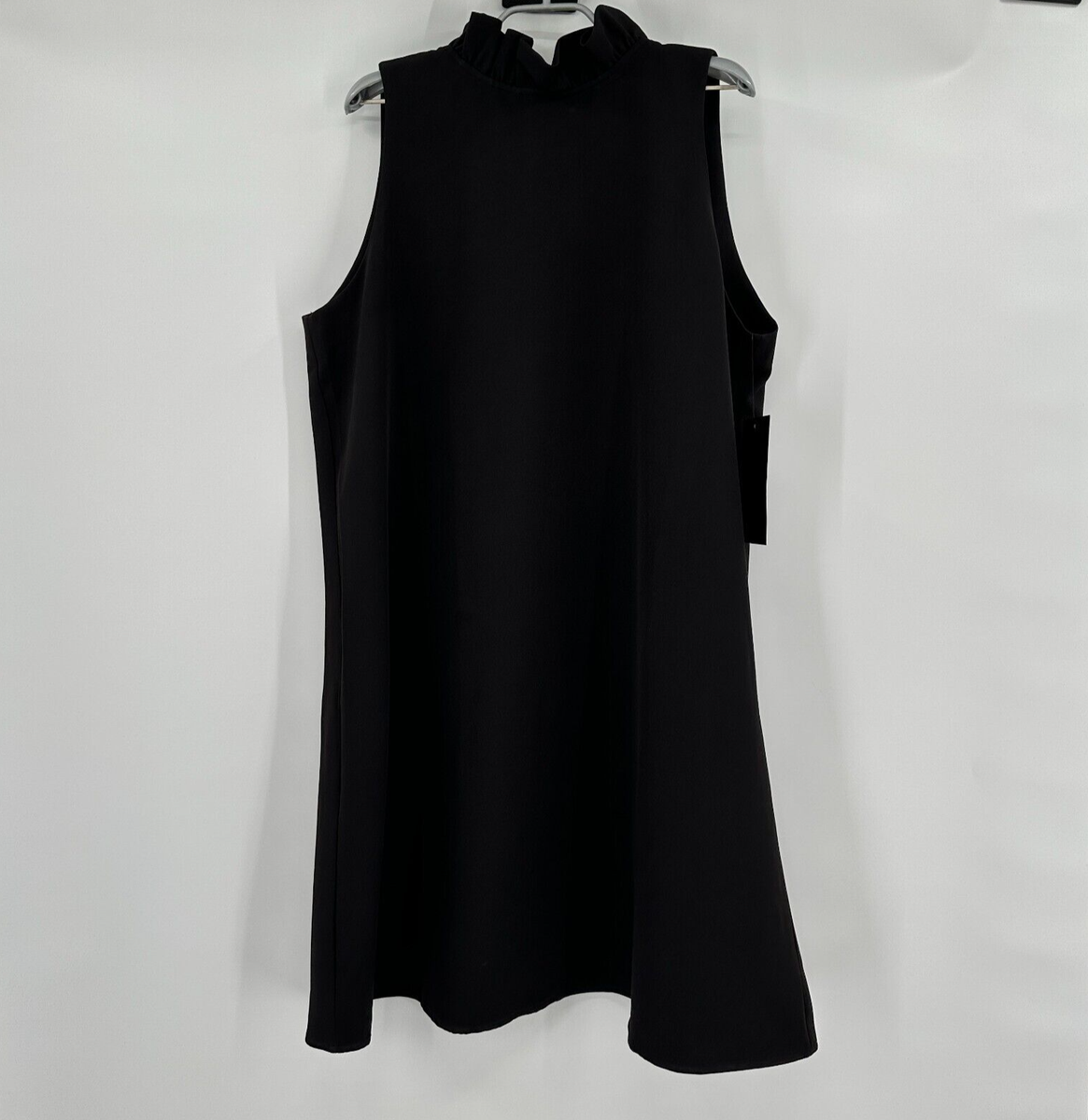 black white striped midi dress Modern Fit Organza Contrast Stripe A-Line Midi Dress In White main image 1