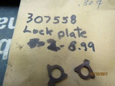 2 NEW OMC OEM EVINRUDE JOHNSON LOCK PLATE WASHERS 307558