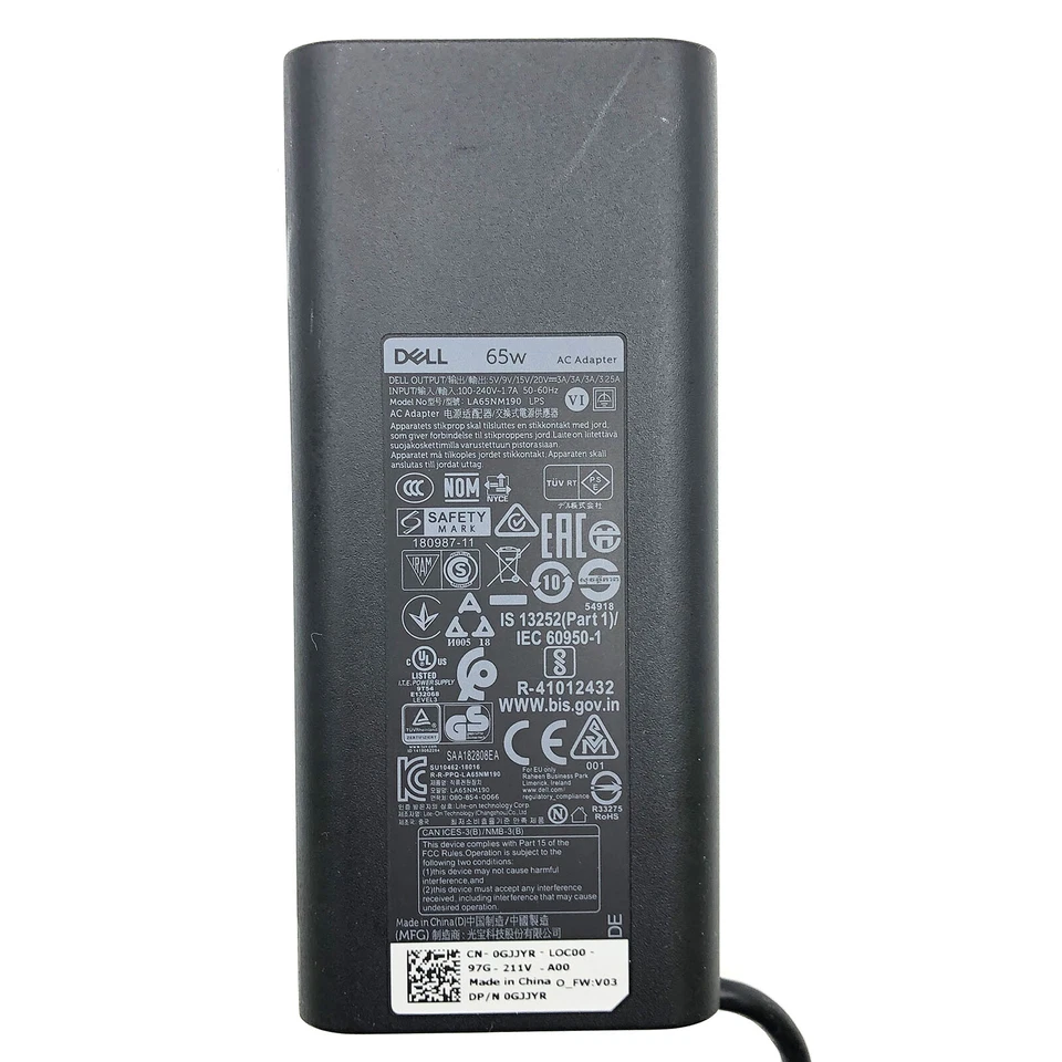 Genuine Dell USB C AC Power Charger Slim for Dell Latitude 5440 P165G P165G001 - Image 2 of 4