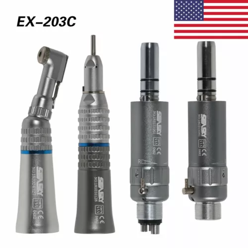 Dental Slow Low Speed Contra Angle /Straight Handpiece /Air Motor 2/4Hole E-type - Picture 12 of 165