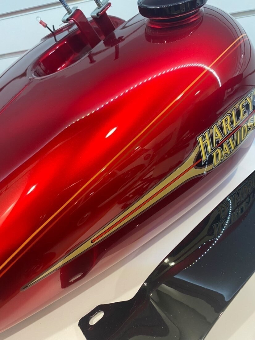 Harley FXR Freshly Painted Tin Set - Tank, fenders, gauges, and