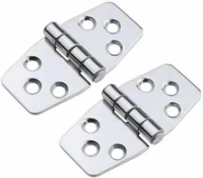 2Pcs Stainless Steel Hinges Marine Boat Door Hinges Cabinet Hardware