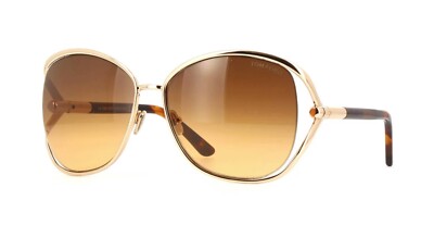 Tom Ford MARTA FT 1091 Havana Shiny Gold/Brown Shaded (28F  display picture 3