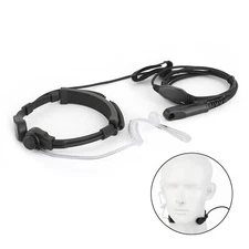 Throat Mic Headset Air Tube Fit for Baofeng UV-9R Plus BF-9700 BF-A58 UV-82WP B9