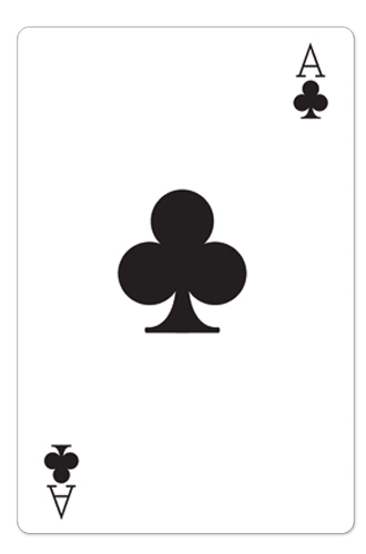 Ace of Clubs Playing Cards Cardboard Cutout 154cm Tall-Great for Casino Parties