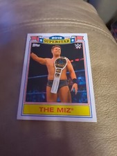 2021 Topps Heritage WWE Wrestling Superstar Tribute Insert #TM-18 The Miz