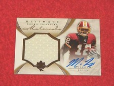 Camiseta deportiva Malcolm Kelly Sooners Redskins 2008 Ultimate Collection auto RC (OK-76)