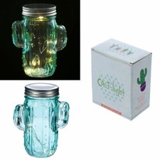 Novelty Cactus LED Light Jar Battery Operated
