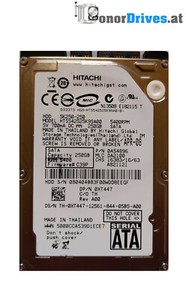 Hitachi  HTS542525K9SA00 - 5K250-250 - 250 GB - SATA - 220 0A90002 01 Rev.*
