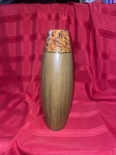 Beautiful Wooden vase 12 Tall