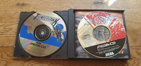 2 X Mega CD games Sol-Feace and Thunderhawk - SEGA Mega Boxed With Manual
