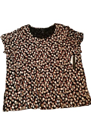 Preswick & Moore Womens Short Sleeve T-shirt Size 2X MSRP $42.00