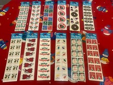 FRANCES MEYER Christmas Stickers Lot Of 12 Pkgs Vtg All Different - Discontinued