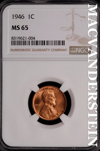 1946 Lincoln Wheat Cent-NGC MS 65 Brilliant Uncirculated Lustrous #SLG268