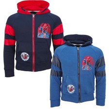 Marvel Spiderman Kinder Jungen Hoodie Jacke Kapuzenpullover Gr. 92 bis 128