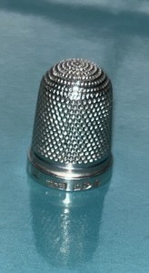 Thimble HGS Sterling Silver Hallmarks England Early 1900 Pristine Estate Antique
