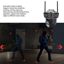 2MP Outdoor Security Camera 3 Lens WiFi Wireless Motion Detection Rain Proof