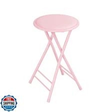 Lavish Home Folding Stool - Backless 24-Inch Stool with 225lb Capacity for Ki