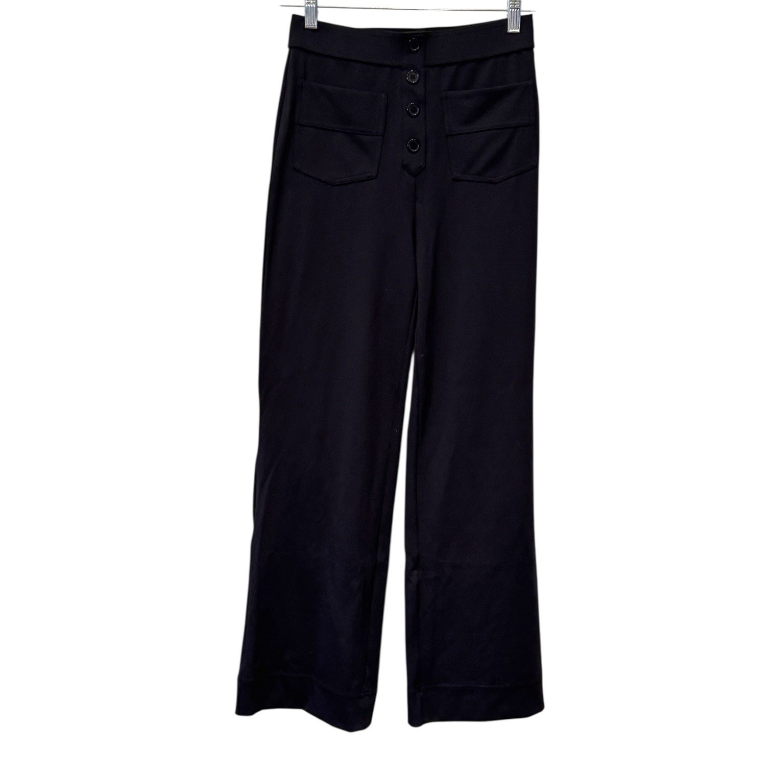 HALARA Black High Waisted Straight Leg Pants with Multiple Pockets
