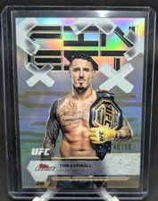 2025 Topps Finest UFC Tom Aspinall Gold Common  40/50 #91