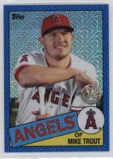 2020 Topps Silver Pack 1985 Chrome Baseball Blue 25/150 Mike Trout #85C-1 ob3