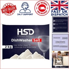 Refined 2kg Dishwasher Salt for Hard Water Treatment & Sparkling Dishes 6.49 per kilo