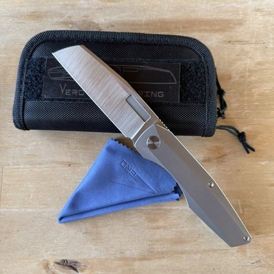 Vero Engineering Axon Framelock M390 Belt Satin
