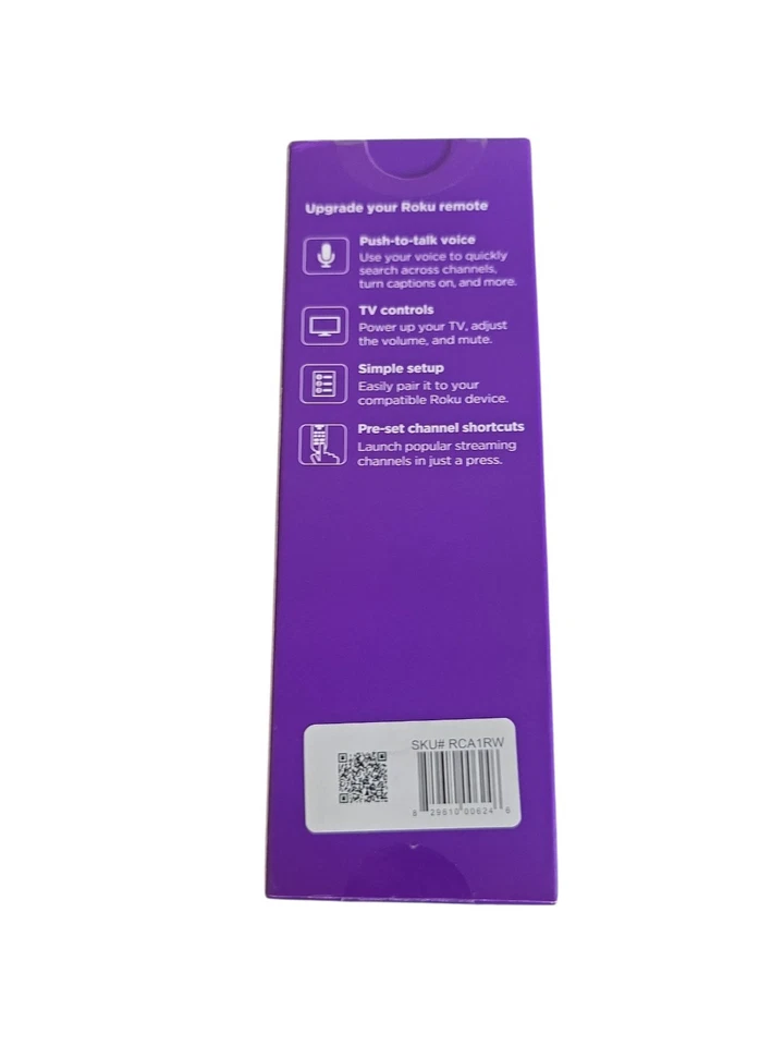 Nuevo control remoto por voz Roku con controles de TV RCA1RW Foto 2 de 2