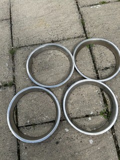 Classic Ford chrome wheel trims for 13" wheels. Cortina Escort Anglia etc.