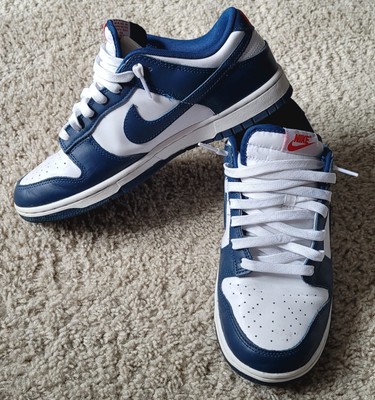 NIKE BOYS MENS Size 8.5 Dunk Low Top Valerian Blue Sneakers ~