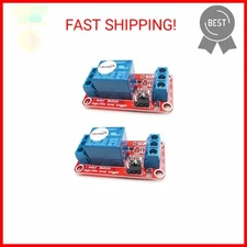 HiLetgo 2pcs 5V One Channel Relay Module Relay Switch with OPTO Isolation High L