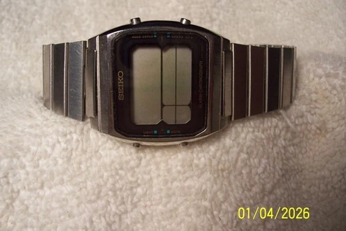 VINTAGE  SEIKO ALARM  CHRONOGRAPH MANS W/WATCH  70S AS IS