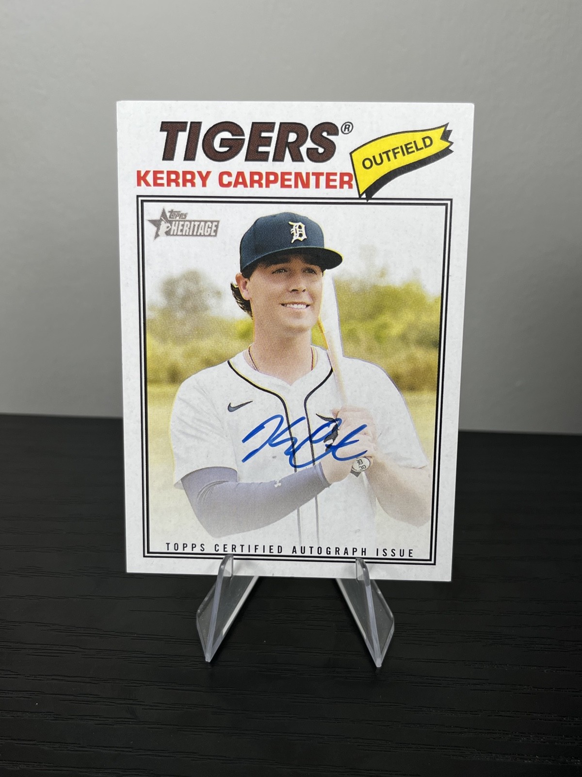 2026 Topps Heritage - Real One Autographs Kerry Carpenter #ROA-KC (AU)