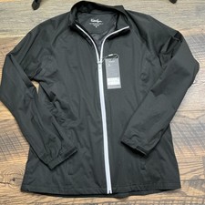 Walter Hagen Performance Women's P11 Rain Jacket Size M Pure Black NEW WITH TAGS