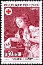 France Yvert Num 1701 ** Croix Rouge Greuze 1971