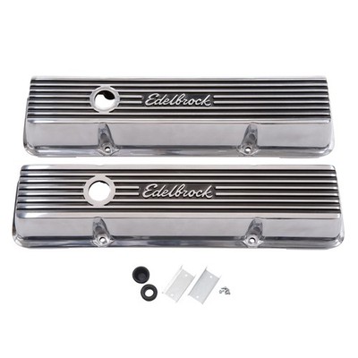 Edelbrock Engine Valve Cover Set Fits 1968 GMC K25/K2500 Suburban